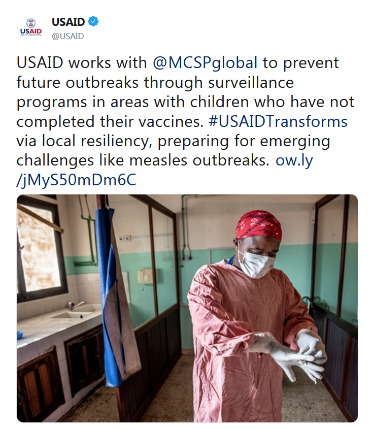 USAID global tweet
